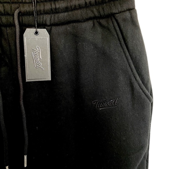 Tweed - Mens - Medium - Organic Sweatpants - Black - NWT - Picture 1 of 7